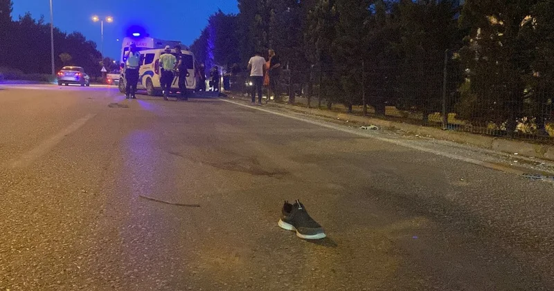 Yolun karşısına geçmek isterken canından oldu