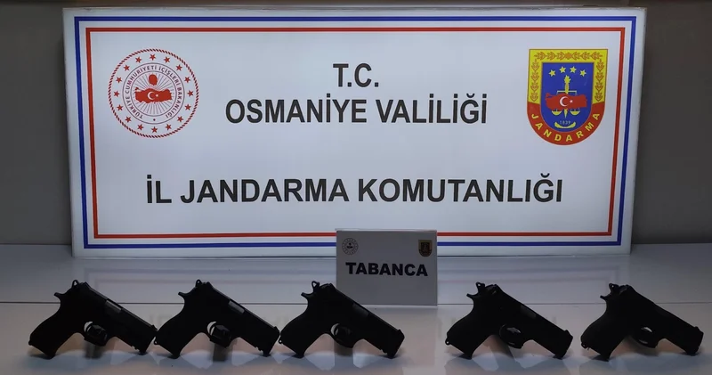Osmaniye de silah kaçakçılığı ve uyuşturucu operasyonunda 5 şüpheli yakalandı