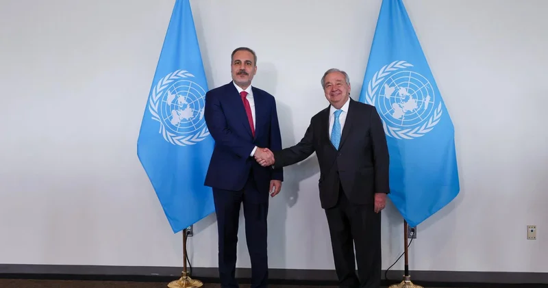 Dışişleri Bakanı Fidan, BM Genel Merkezindeki akşam yemeğine katıldı