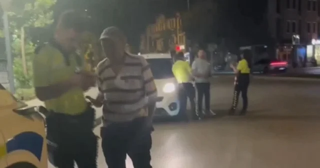 Bisikletin üzerinde 2.50 promil alkolle yakalanan şahsa 9 bin TL ceza: Memurum beni giderken seyredin bak VİDEO İZLE
