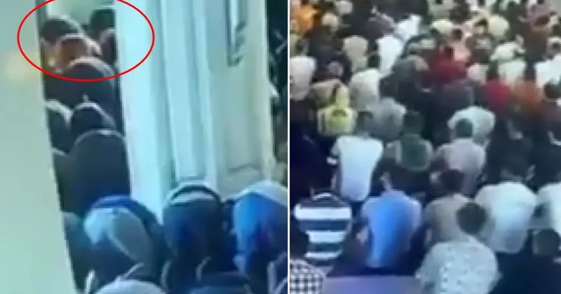 Namaz kılan polislerin kafasına 50 kiloluk mermer plaka düştü