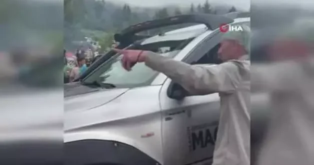 Artvin’de off road yarışında takla atan araçtan mucize kurtuluş
