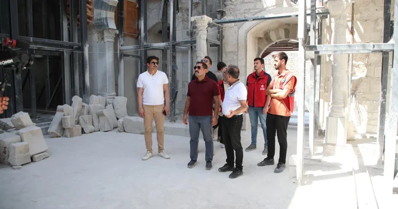 Hatay da Şeyh Ali Camisi nin restorasyonu sürüyor