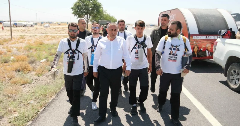 Gençlerin Adana’dan Silivri’ye Özgürlük Yürüyüşü sürüyor: Adaletin hakim olması için yanlarında olacağız