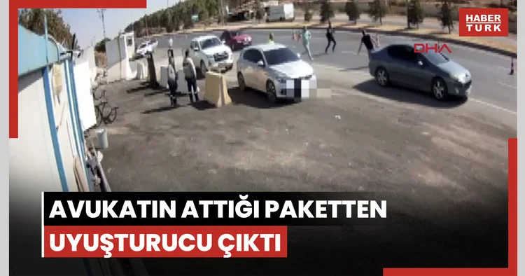 Otomobiliyle polise çarpıp kaçan avukatın attığı paketten uyuşturucu çıktı