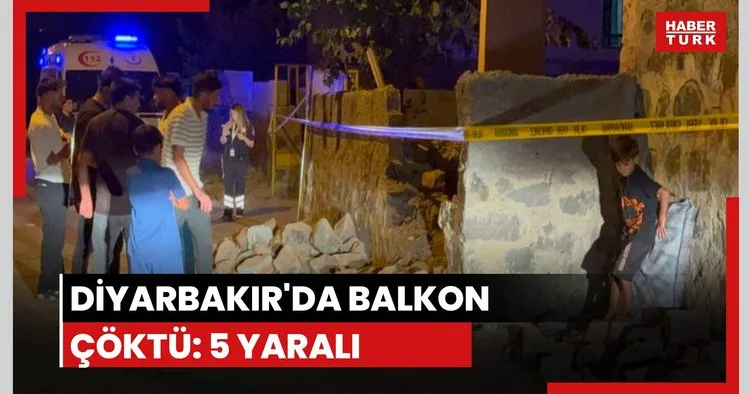 Balkon çöktü! 5 yaralı