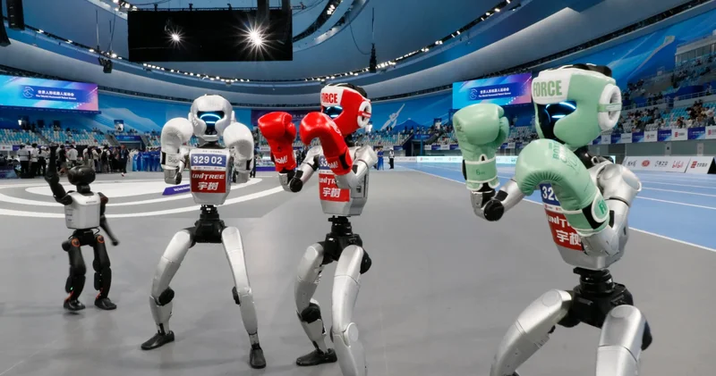 Dünya İnsansı Robot Oyunları sona erdi! Atletizm, jimnastik, futbol ve kick boksta rekabet ettiler