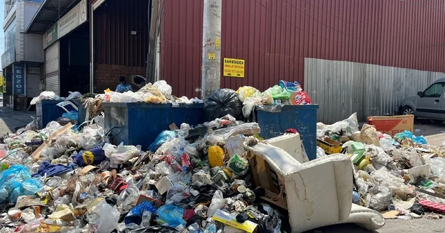 İzmir de çöp yığınları oluştu İzmir Haberleri