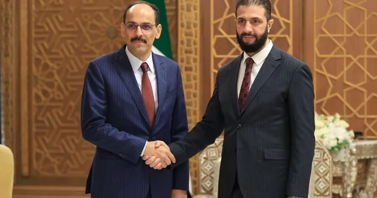 MİT Başkanı İbrahim Kalın, Şara ile görüştü... Türkiye, Şam yönetimine her türlü desteği vermeye hazır