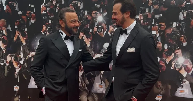Kerem Alışık oğluyla Cannes a gitti
