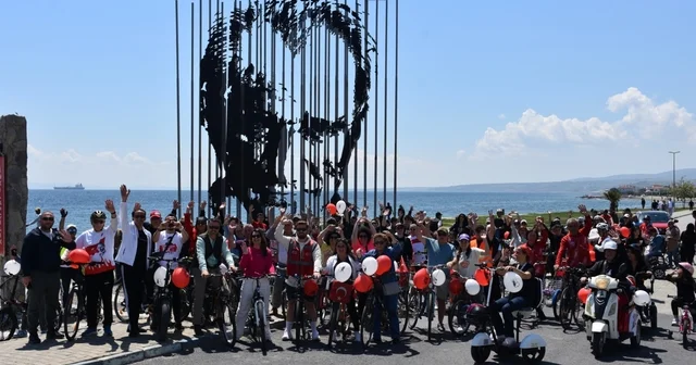 Şarköy de 19 Mayıs dolayısıyla bisiklet turu düzenlendi Tekirdağ Haberleri