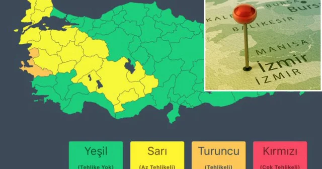 İçişleri Bakanlığı’ndan 19 kente hava durumu uyarısı: 18 il sarı, 1 il turuncu kodla uyarıldı Gündem Haberleri