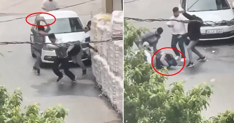Tartıştıkları kişiyi kaldırım taşı ve sopalarla dövdüler