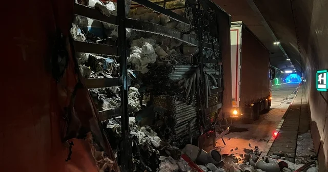 Zigana Tüneli nde alev alan tırda hasar oluştu Gümüşhane Haberleri