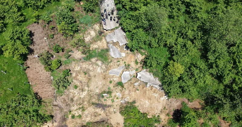 Heyelan sonrası köyde vahşi hayvan korkusu
