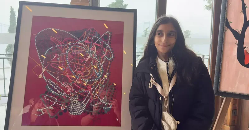 Küçük ressam Zeynep Reyyan Gören den ilk sergi