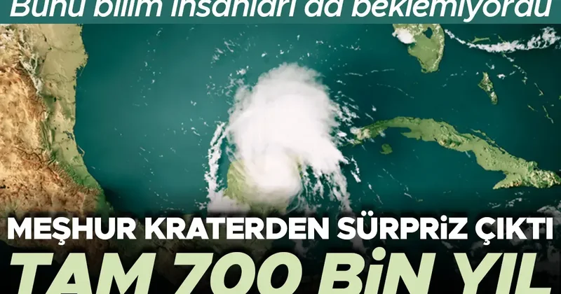 Bunu bilim insanları da beklemiyordu! Dinozorları yok eden kraterden bir sürpriz çıktı Etkisi 700 bin yıl sürdü