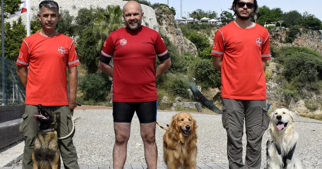 Zeyna, Tina ve Bulut, afetlerde hayat kurtarmak için eğitiliyor Antalya Haberleri