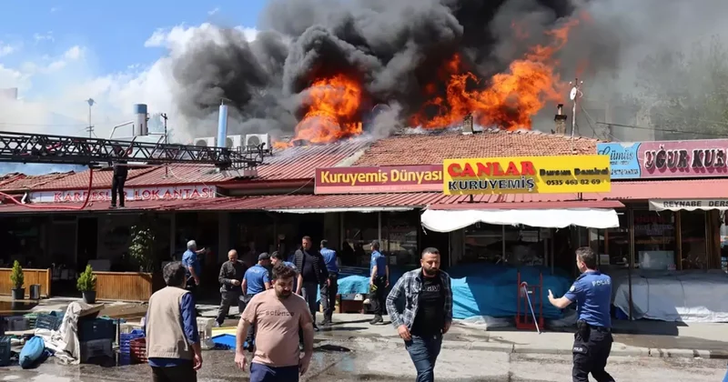 Erzincan da Yangın Panik Yarattı