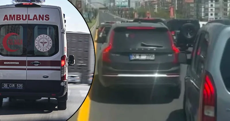Yol kapatıp ambulansa izin vermeyen düğün konvoyuna ceza