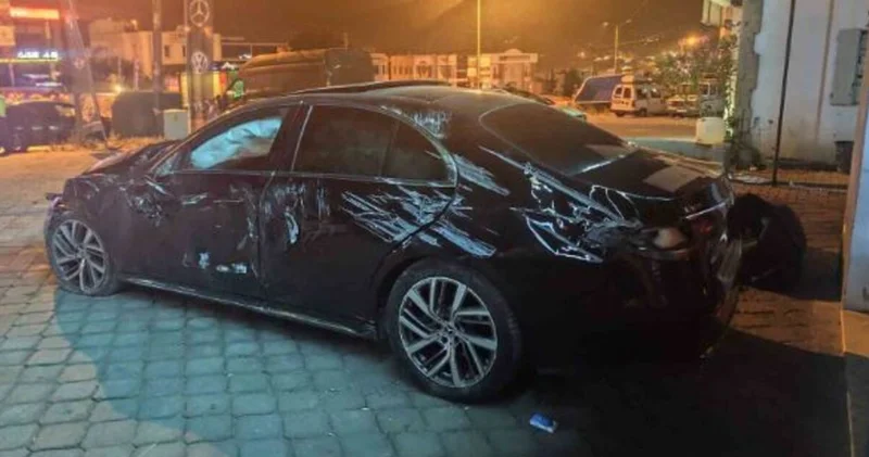 Bodrum daki trafik kazasında trafik kazası yapan Burak G. plakayı söküp kaçtı