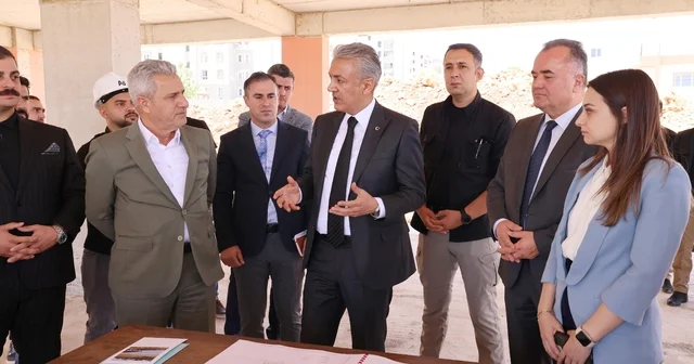 Vali Akkoyun, Mardin Çocuk Evleri Sitesi inşaatında incelemede bulundu Mardin Haberleri