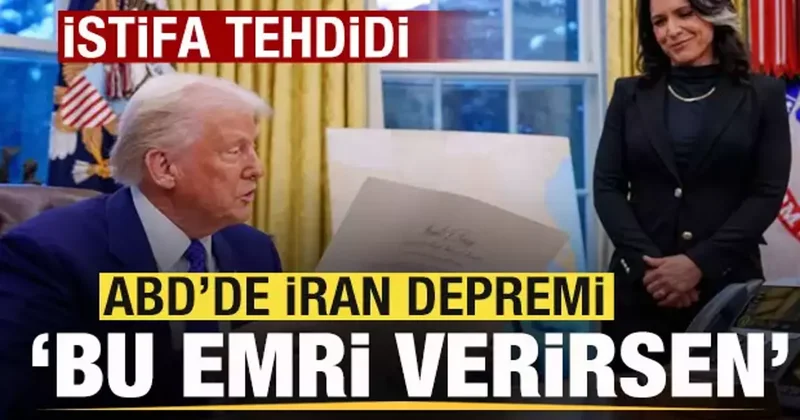 ABD de İran depremi! İstifa tehdidi: Bu emri verirsen...
