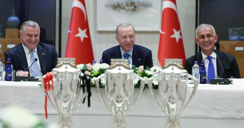 Cumhurbaşkanı Erdoğan, Süper Lig e yükselen üç kulübü kabul etti