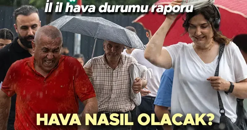 HAVA DURUMU TAHMİNLERİ İL İL Yarın (19 Haziran) hava nasıl olacak, yağmur yağacak mı? Meteoroloji den pazar günü için sağanak uyarısı!