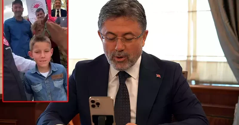 Bakan Yumaklı, 8 yaşındaki Eyüphan ın, tayı Nazlı nın tedavi çağrısına karşılık verdi