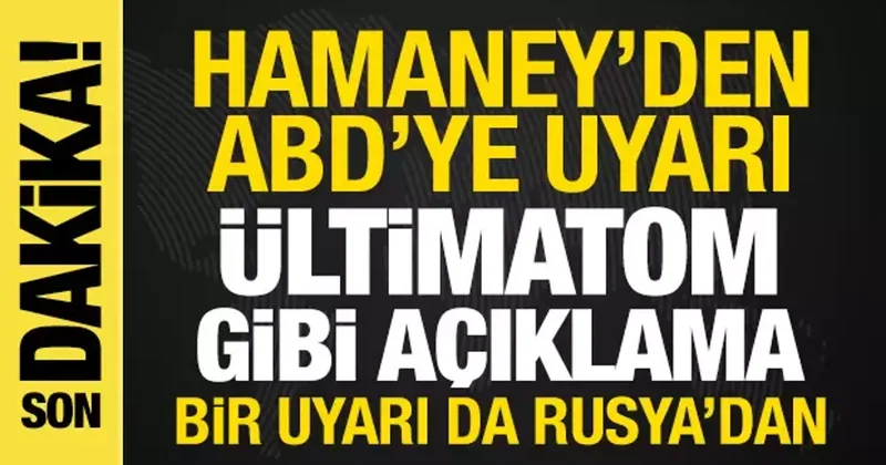 İsrail İran Savaşı: Hamaney den ABD ye uyarı! Ültimatom gibi açıklama