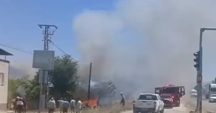 Yeşilyurt’ta korkutan bahçe yangını