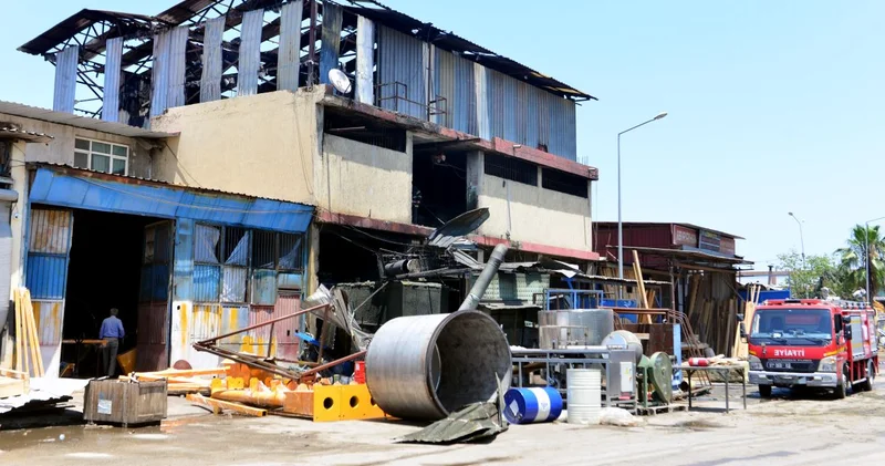 Adana da bir atölyede patlama: 3 işçi yaralandı