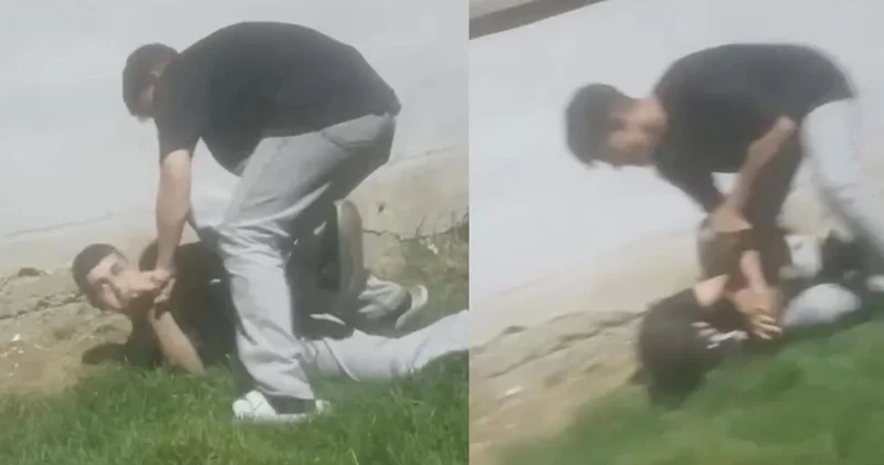 Arnavutköy de çocuk parkında akran zorbalığı kamerada