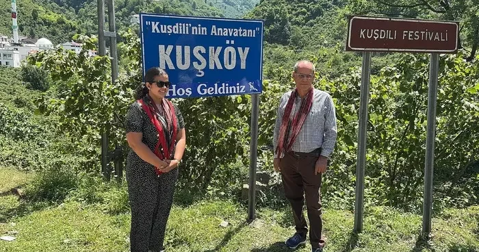 Giresun da 2 İspanyol ıslık dili mirası taşıyıcısı ıslık dili kullanan Kuşköy halkıyla bir araya geldi