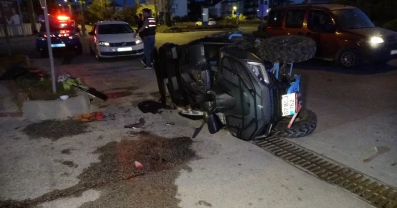 Antalya da ATV takla attı: 1 i ağır 2 yaralı