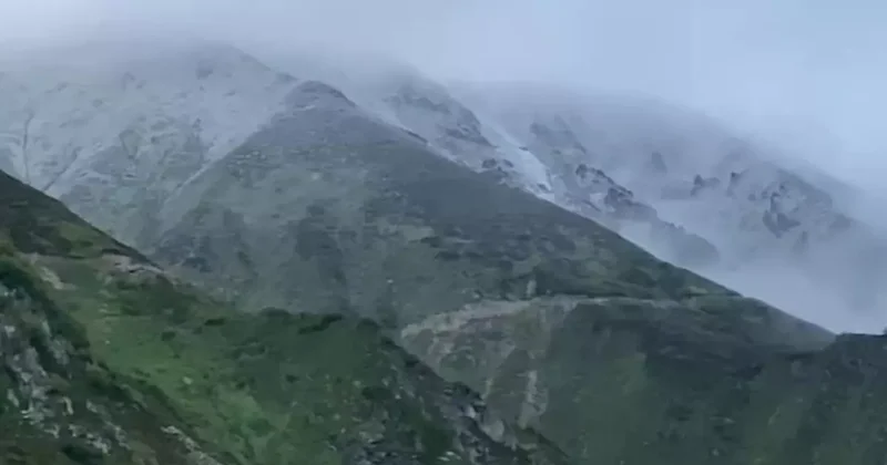 Görüntü Türkiye den! Haziran ayında beyaza büründü