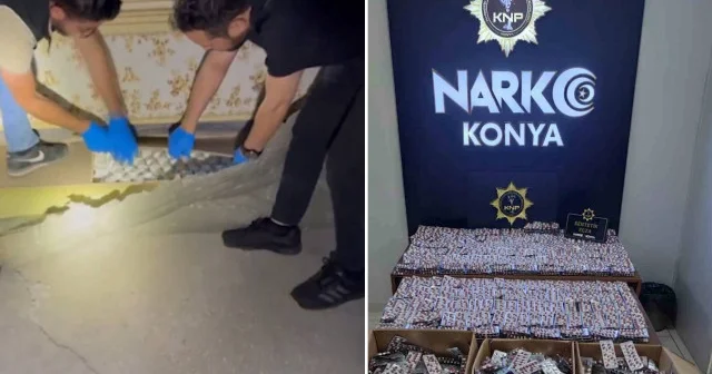 Konya polisinden 66 ayrı narkotik operasyonu: 60 tutuklama Konya Haberleri