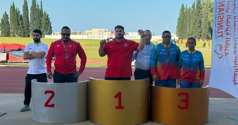 Mill sporcumuz, Tunus ta altın madalya kazandı