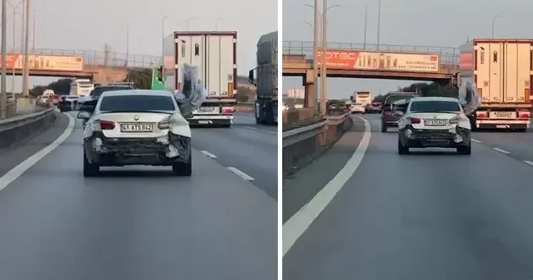 İstanbul da trafikte görenler şaşkına döndü: Arka koltukta böyle taşıdı