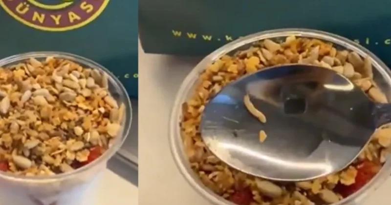 Dev kahve zincirinde kurt skandalı! Granola yerken fark etti Sözcü Gazetesi