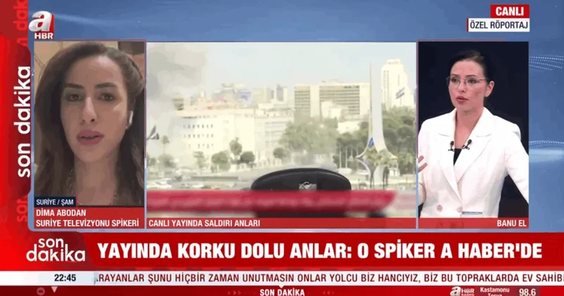 İsrail’in Suriye Genelkurmay Karargahı’nı bombaladığı sırada canlı yayındaydı: O spiker yaşadığı dehşeti anlattı!
