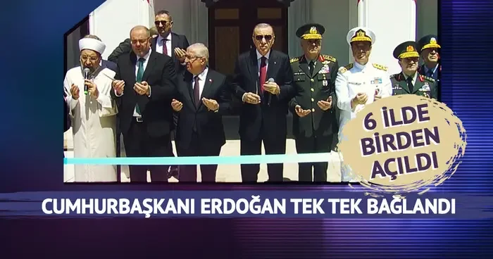 Kurdeleleri komutanlar kesti! MSÜ yerleşkelerinde camiler açıldı, Cumhurbaşkanı Erdoğan tek tek bağlandı