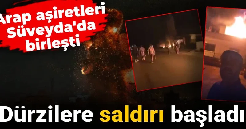 Arap aşiretleri birleşti: Dürzilere saldırı başladı