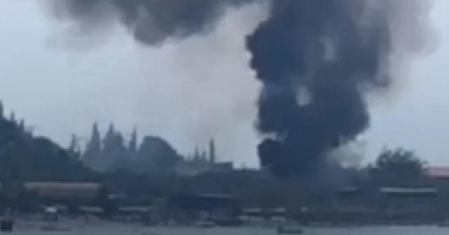 Ayvacık ta restoranın mutfağında çıkan yangın söndürüldü VİDEO İZLE