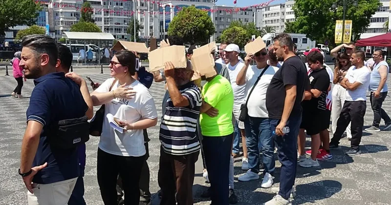 Samsunspor taraftarlarının kombine alımı Yeşilçam film sahnelerini hatırlattı