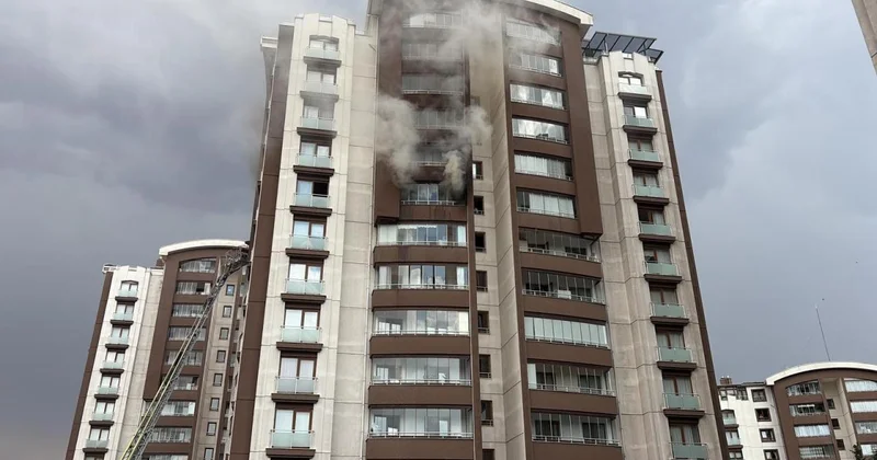 Ankara Keçiören de bina yangını