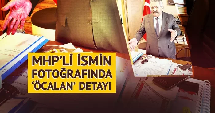 MHP li Feti Yıldız ın fotoğrafındaki Öcalan detayı gündem oldu! Dikkatlerden kaçmadı, DEM Parti den açıklama geldi