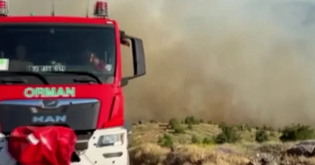 Elazığ’da çıkan yangın kontrol altına alındı: 500 dönüm zarar gördü VİDEO İZLE