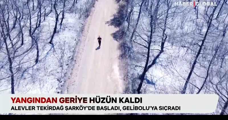 Yangından geriye hüzün kaldı